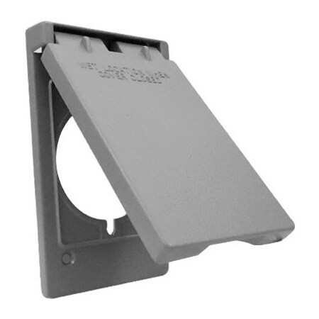 Hubbell ME GRY WP PWR Out Cover 1C-PO40